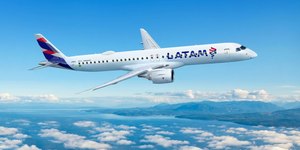 Passageiros terão novas rotas no avião Embraer E195-E2 da Latam
