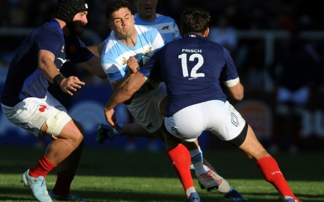 A seleção francesa de rugby jogou em Mendoza, no dia 6 de julho de 2024