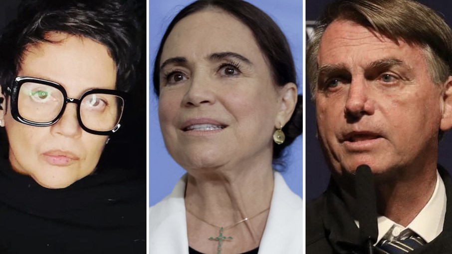 Mika Lins, Regina Duarte e Jair Bolsonaro