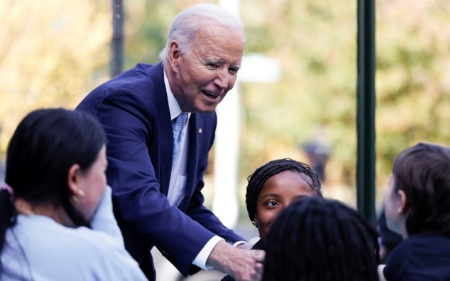 O presidente Joe Biden em Baltimore, Maryland, em 29 de outubro de 2024