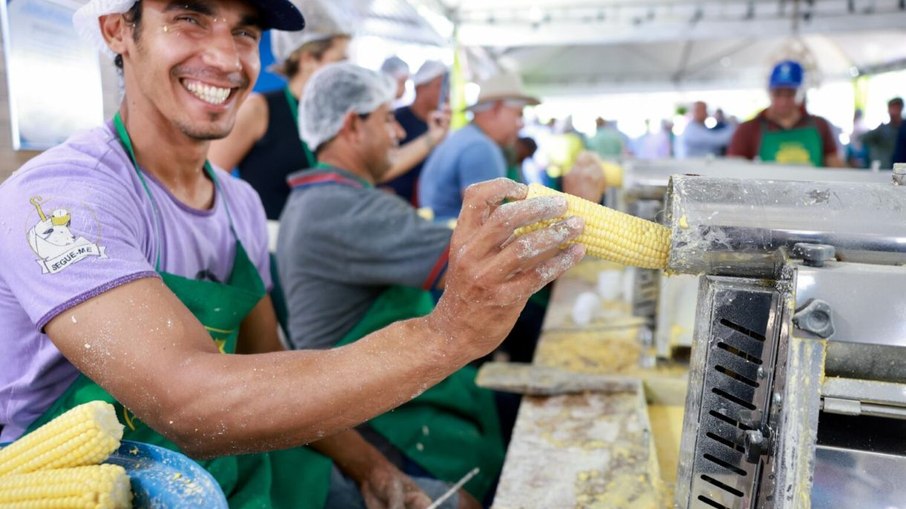 Voluntário na Pamonhada de Jesúpolis (GO)