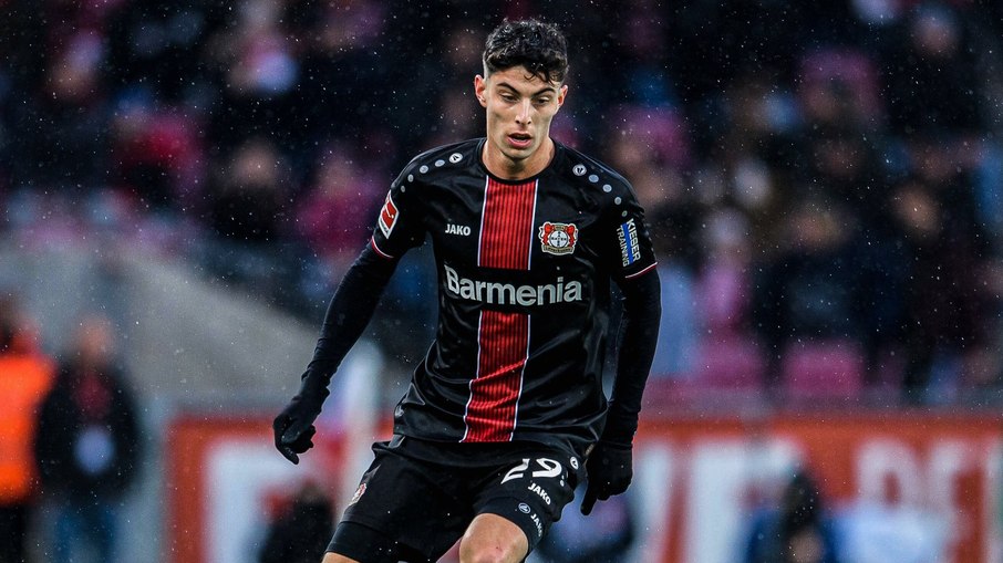 Kai Havertz atuando pelo Bayer Leverkusen em 2020