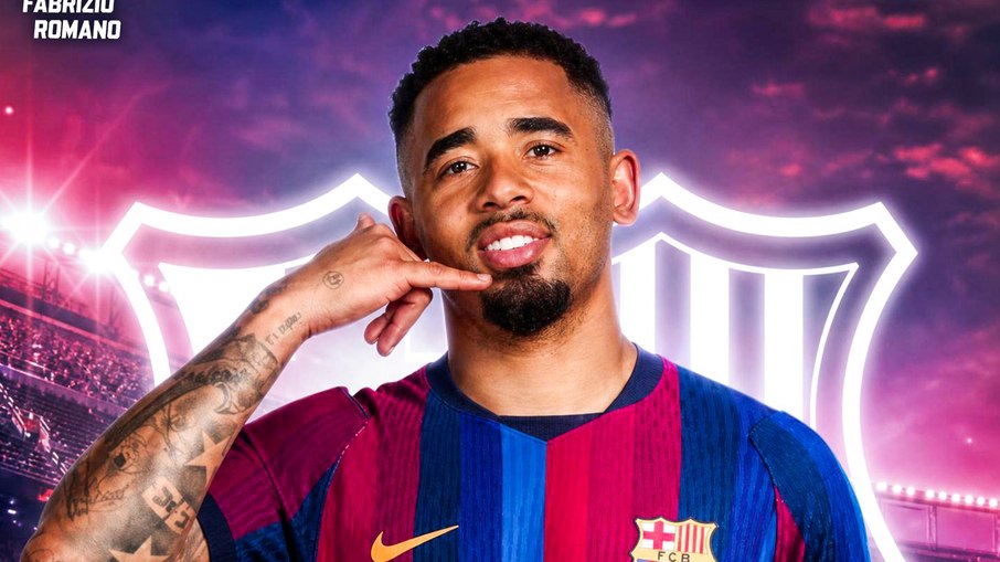 Ex-Palmeiras, Gabriel Jesus é o novo atacante do Barcelona Ex-Palmeiras, Gabriel Jesus é o novo atacante do Barcelona