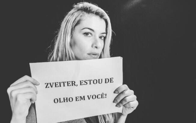 Alinne Moraes e outros famosos participaram da campanha contra o presidente do Brasil, Mechel Temer