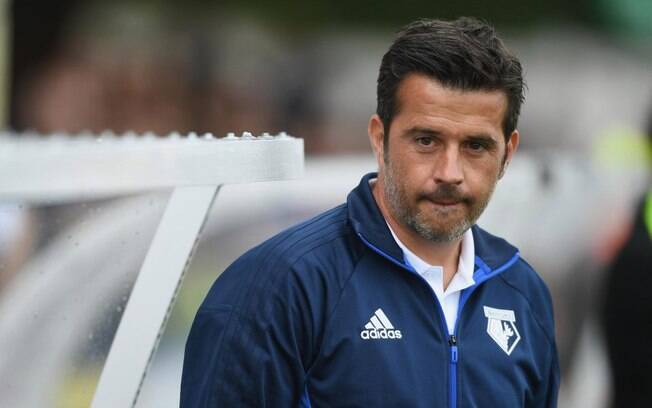 O treinador português Marco Silva, alvo do protesto, nos tempos de Watford