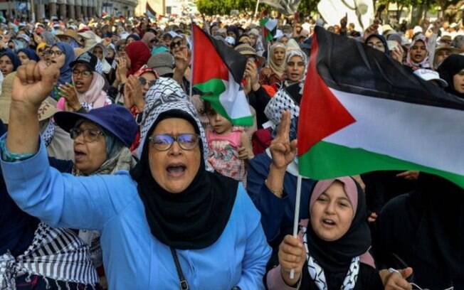Protesto palestino