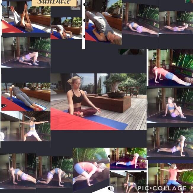 Angélica compartilhou no Instagram que a ioga tem a ajudado nesses tempos de isolamento