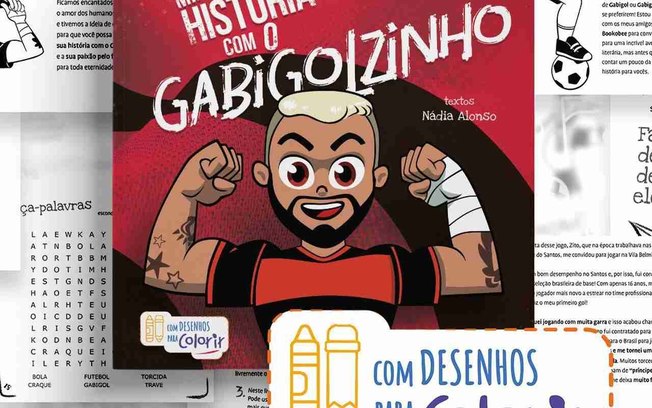 Gabigol, do Flamengo, lança livro educativo na véspera do dia das crianças