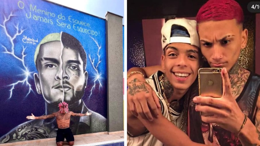 Dynho Alves homenageia MC Kevin com grafite: 'Jamais será esquecido'