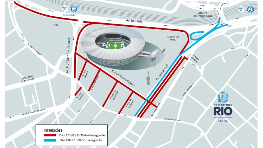 A CET-Rio montou esquema especial de trânsito para a semifinal entre Flamengo X Racing A CET-Rio montou esquema especial de trânsito para a semifinal entre Flamengo X Racing
