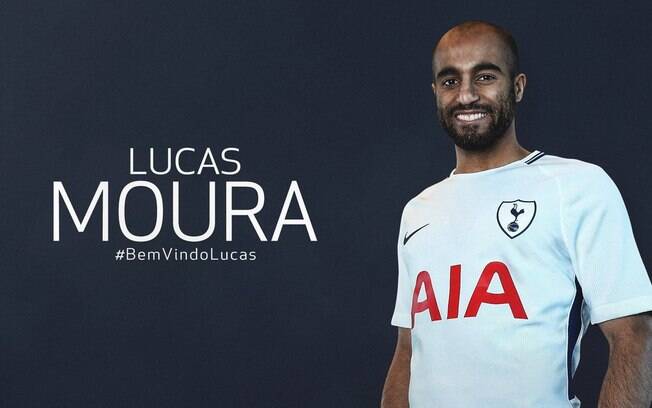 Lucas Moura é o novo reforço do Tottenham. Ele assinou com o clube londrino até 2023