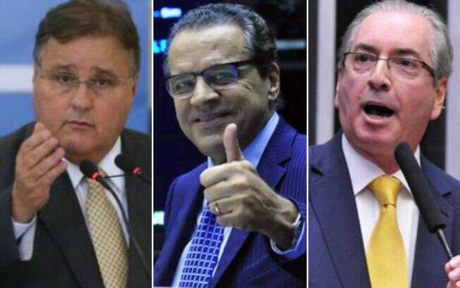 Geddel Vieira Lima, Henrique Eduardo Alves e Eduardo Cunha são alvos de ações civis