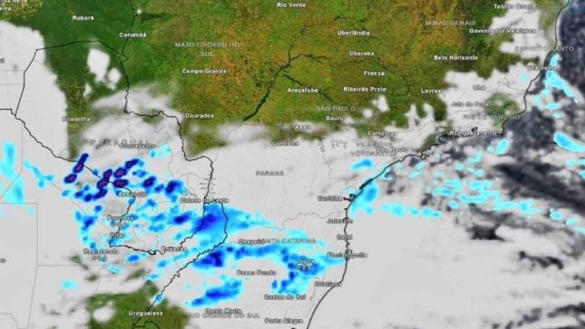 Sul, Sudeste e Centro-Oeste têm alerta para chuva e vendavais - QTU Questões do Universo