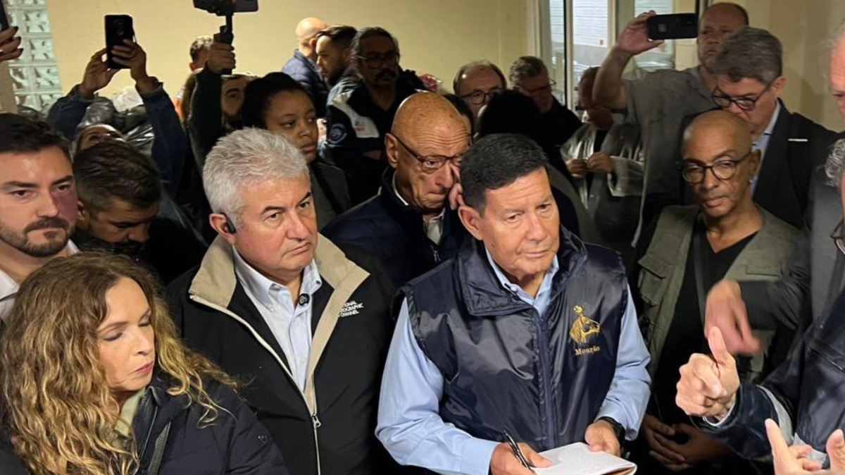 Senador Astronauta Marcos Pontes (PL/SP) e Senador Hamilton Mourão (Republicanos/RS) durante  diligência da Comissão Externa do Rio Grande do Sul (CTERS).