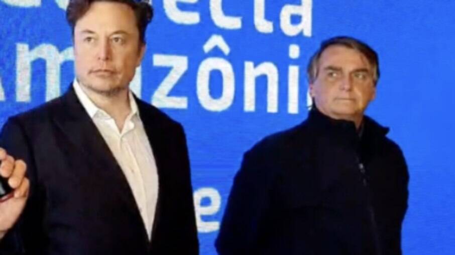 Elon Musk e Jair Bolsonaro se encontram nesta sexta-feira (20)