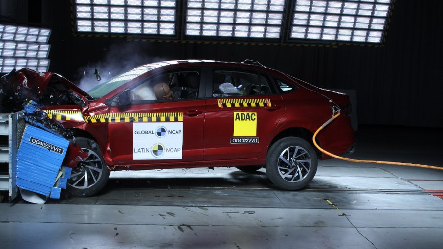 Crash test do Volkswagen Virtus indiano no Latin NCAP