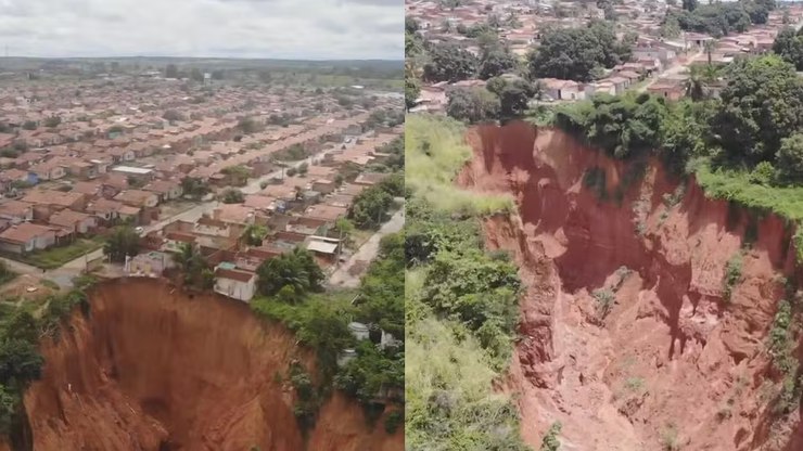 Voçorocas crescem em cidade do Maranhão e deixam moradores em pânico