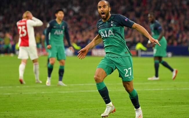 Lucas marcou hat-trick contra o Ajax e levou o Tottenham para a final da Champions.