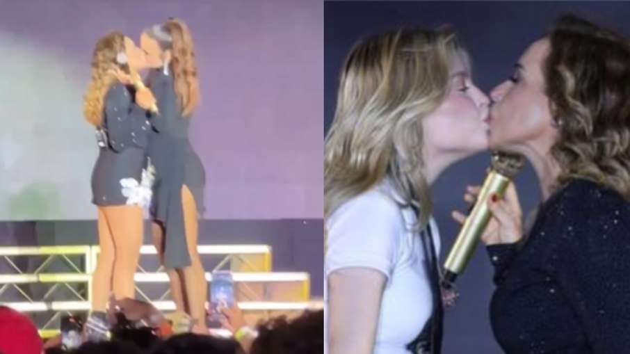 Daniela Mercury beijou Luísa Sonza e Ivete Sangalo em show