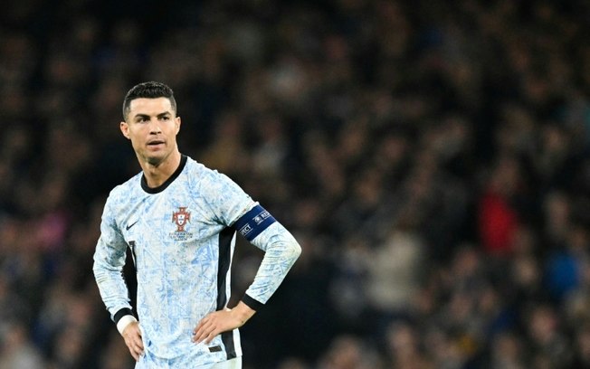 Cristiano Ronaldo durante o empate em 0 a 0 entre Portugal e Escócia nesta terça-feira, pela Liga das Nações