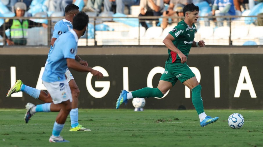 Ramón Sosa fez o segundo gol alviverde em Sporting Cristal x Palmeiras