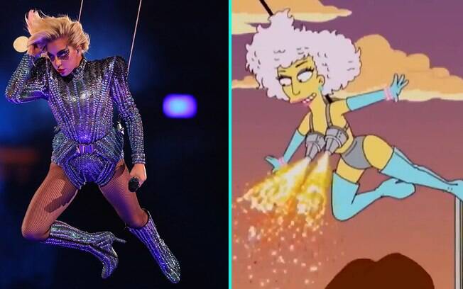 Lady Gaga voando sobre a plateia no Super Bowl foi prevista por 