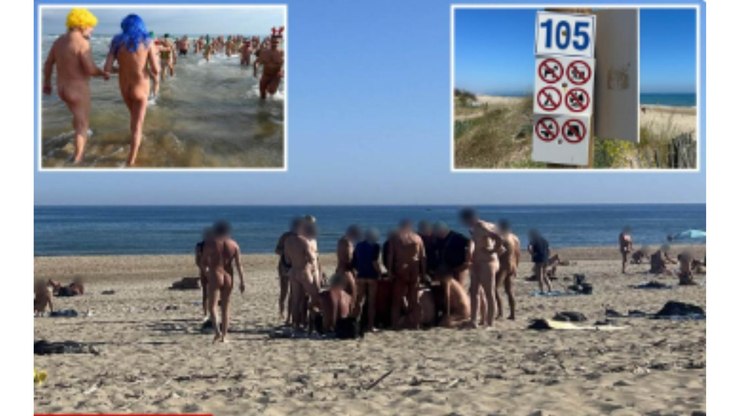 Prática de swing ao ar livre causa polêmica em praia de nudismo