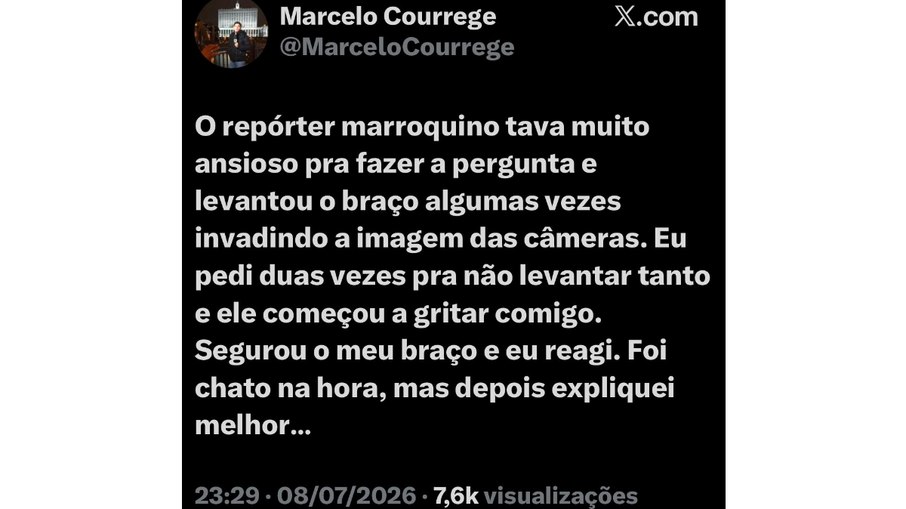 Marcelo Courrege fala sobre rusga
