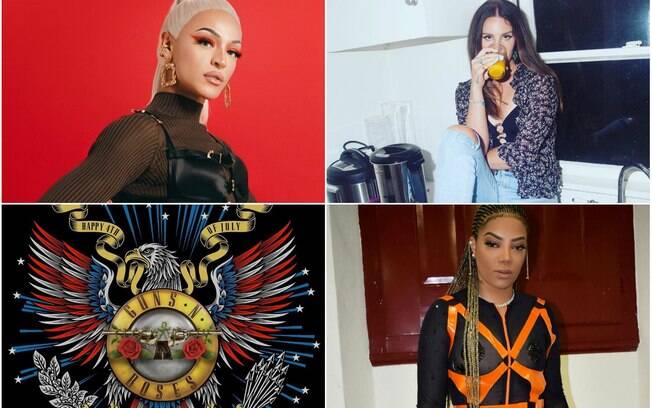 Pabllo Vittar, Lana Del Rey, Guns N’ Roses e Ludmilla