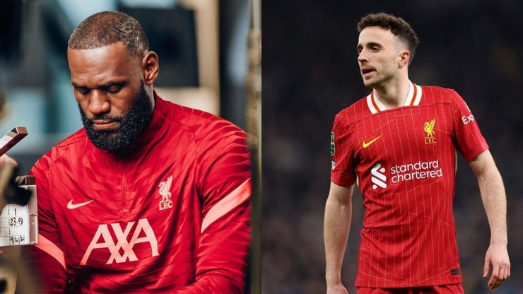LeBron James, acionista do Liverpool, lamenta morte de Diogo Jota