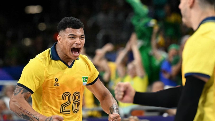 Brasil garante classificação no vôlei masculino em Paris