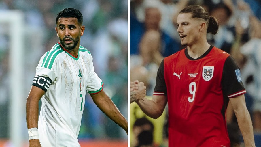 Mahrez e Sabitzer comandam duas seleções que disputam uma vaga na 2ª fase da Copa do Mundo
