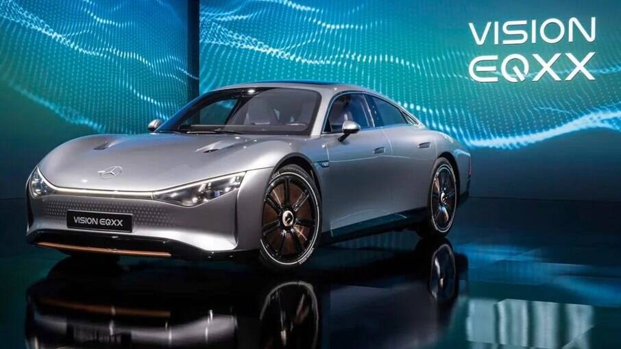 Mercedes-Benz Vision EQXX servirá como laboratório para futuros modelos da marca.Tem autonomia de 1.000 km