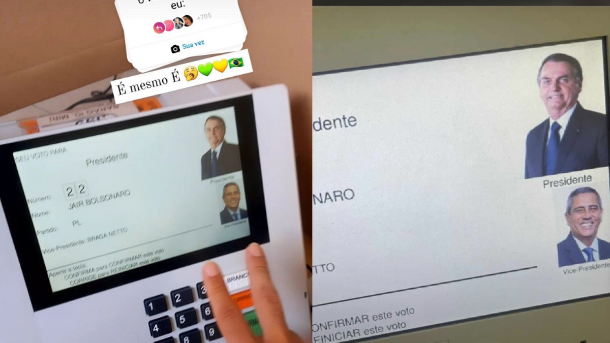 Eleitores descumprem lei do TSE e compartilham fotos das urnas no momento do voto