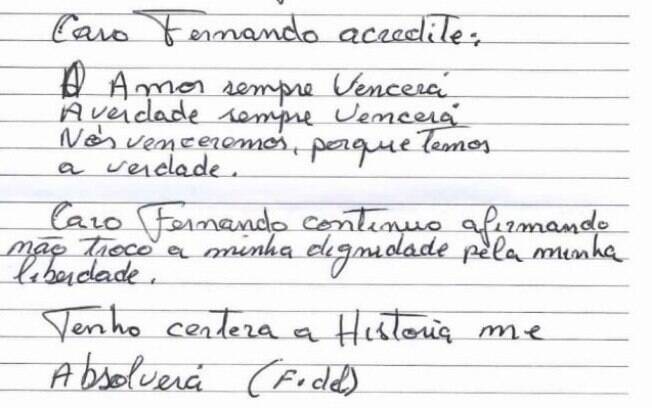 Lula terminou o texto com uma mensagem de esperança