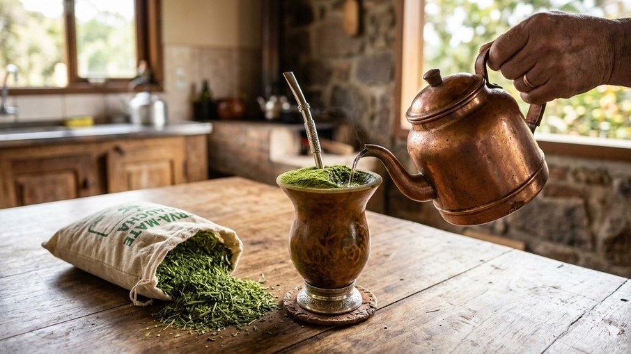 Chimarrão e erva mate