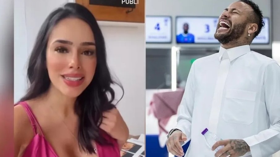 Bruna Biancardi surge sem aliança em vídeo e Neymar volta a aparecer sem o anel