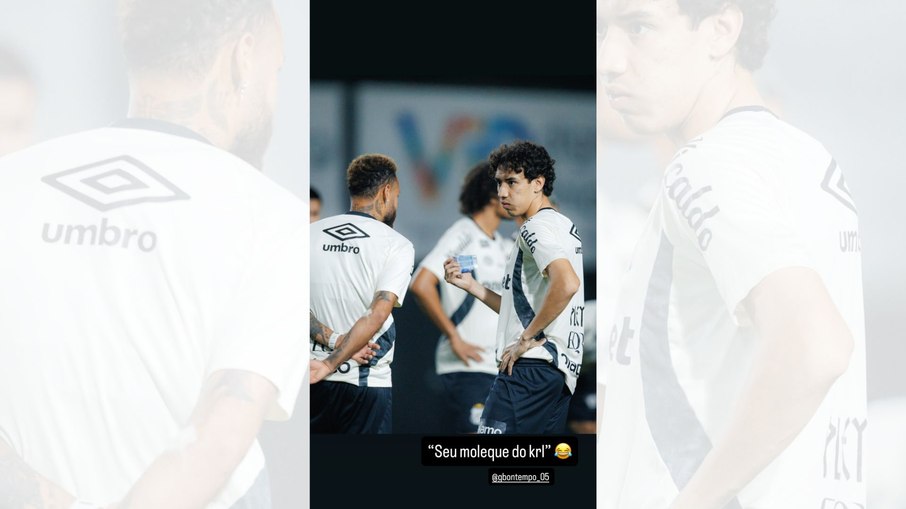 Neymar ironiza polêmica e posa com Bontempo