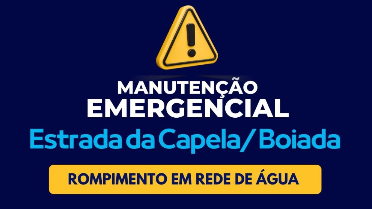 Fornecimento de água deverá retornar de forma gradativa ao longo da tarde Fornecimento de água deverá retornar de forma gradativa ao longo da tarde