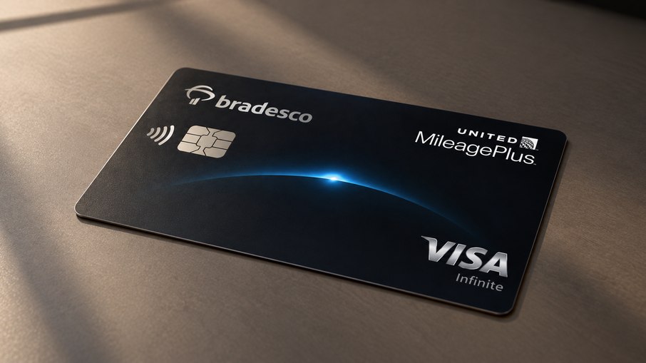 Cartão do Bradesco com a United oferece entre 1 e 3 milhas por dólar gasto