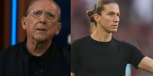 Galvão Bueno faz pedido especial para Filipe Luís em Fla x Galo