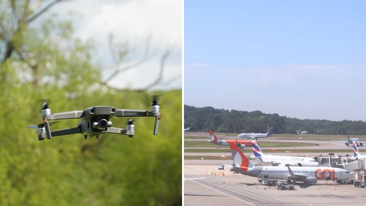 Drones suspeitos interrompem voos no aeroporto de Guarulhos