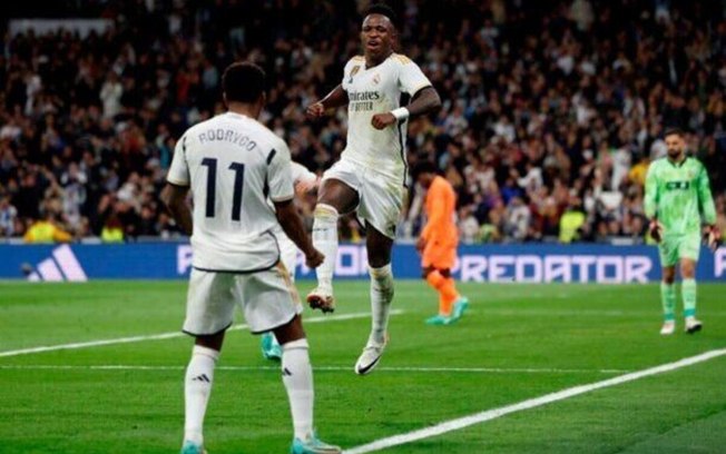 Vini Jr. e Rodrygo formam o atual ataque do Real Madrid 