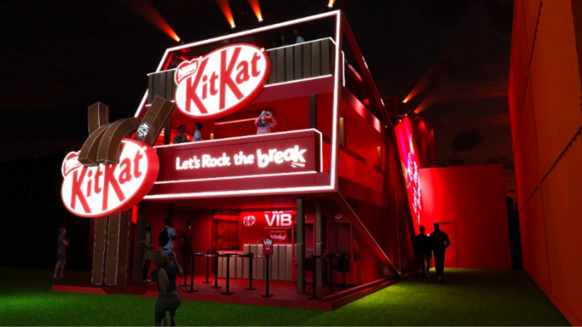 Projeto do espaço da KitKat para o Rock In Rio