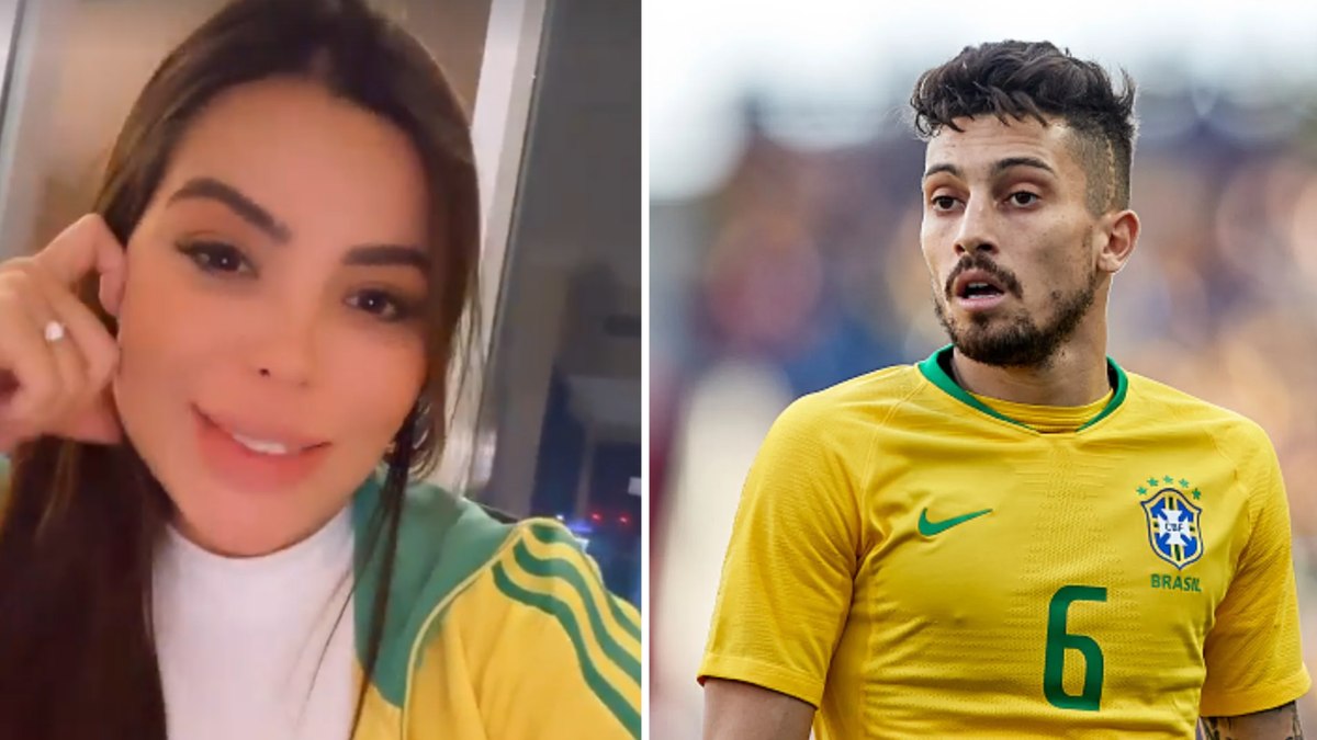 Mulher de Alex Telles deixa Catar e explica: 'Não quis arriscar'