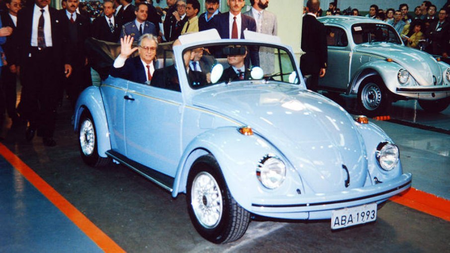 Fusca conversível foi feito exclusivamente para a apresentação oficial do modelo  na fábrica da VW em SP
