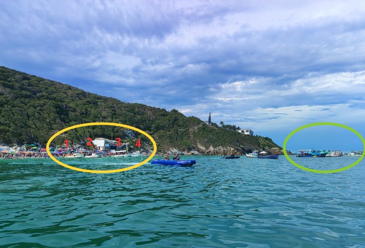 Raia do barco taxi operando em condições normais. Foto: Reprodução do documento do ICMBio e Resex