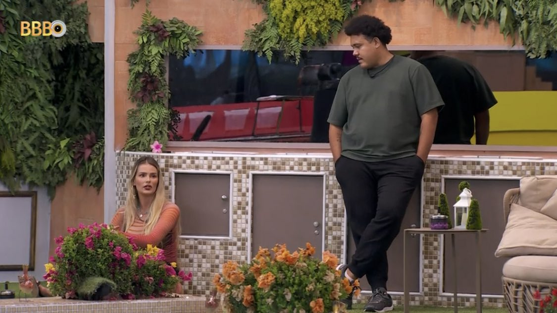 Yasmin e Lucas no 'BBB 24' Reprodução/Globo - 26.02.2024