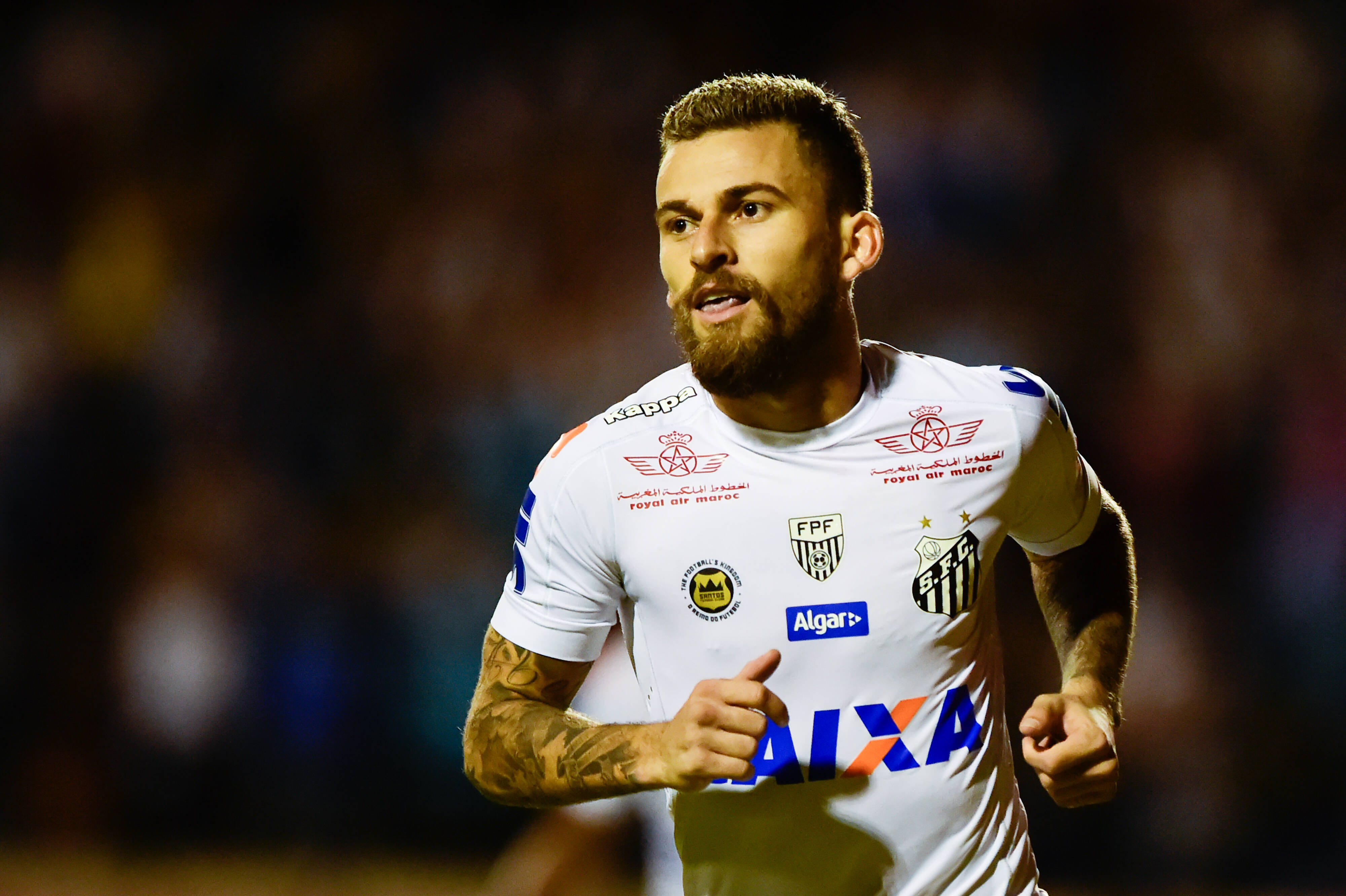 Lucas Lima, do Santos. Foto: Divulgação