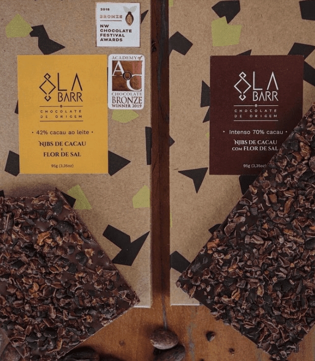 Segundo ela, o La Barr já ganhou prêmios em festival de chocolate, com três tipos de barra. Sinal de que o chocolate artesanal produzido mesmo em locais sem grande tradição pode alcançar uma qualidade reconhecida no segmento.  Reprodução: Flipar